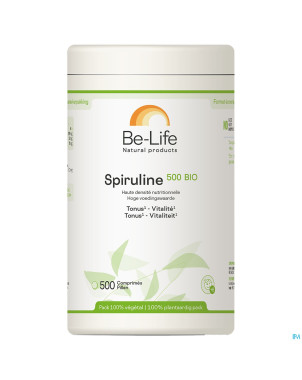 Spiruline 500 bio be life  tabl 500