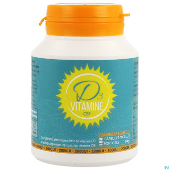 Vitamine d3 cbf 2000ui softgels 180