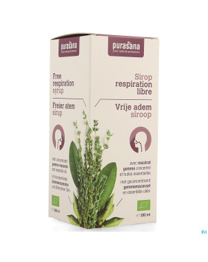 Purasana vegan puragem sirop voie resp. lib. 200ml