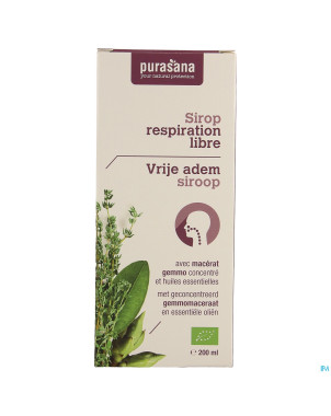 Purasana vegan puragem sirop voie resp. lib. 200ml