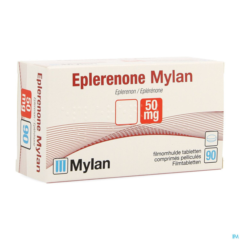 Eplerenone mylan 50mg comp pell 90 x 50mg