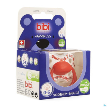 Bibi sucette hp natural love mama/papa best   0-6m