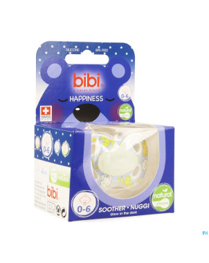 Bibi sucette hp natural 4 friends glow dark   0-6m