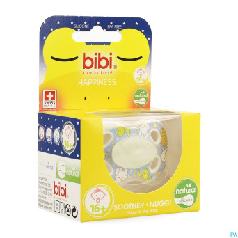 Bibi sucette hp natural 4 friends glow dark  6-16m