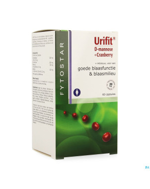 Fytostar urifit d-mannose + cranberry maxi caps 60