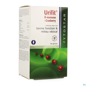 Fytostar urifit d-mannose + cranberry maxi caps 60