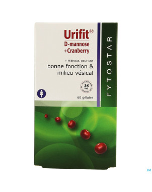 Fytostar urifit d-mannose + cranberry maxi caps 60