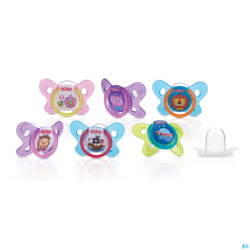 Nuby sucette ovale papillon    0-6m