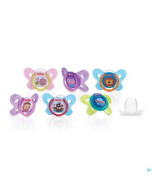 Nuby sucette ovale papillon    0-6m