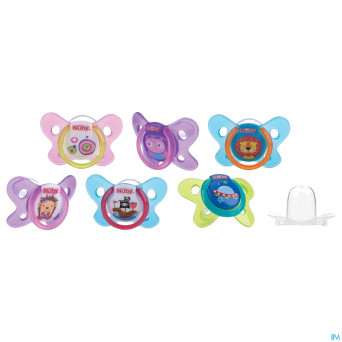 Nuby sucette ovale papillon    0-6m