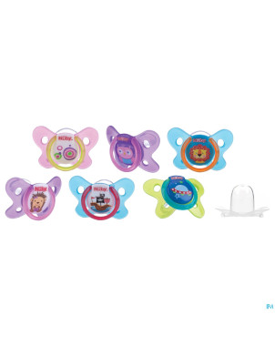 Nuby sucette ovale papillon   6-36m