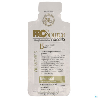 Prosource nocarb neutre 15g protein    sach 1x30ml