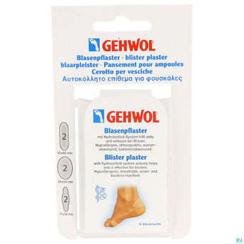 Gehwol pansement ampoule assorti 2x3 consulta