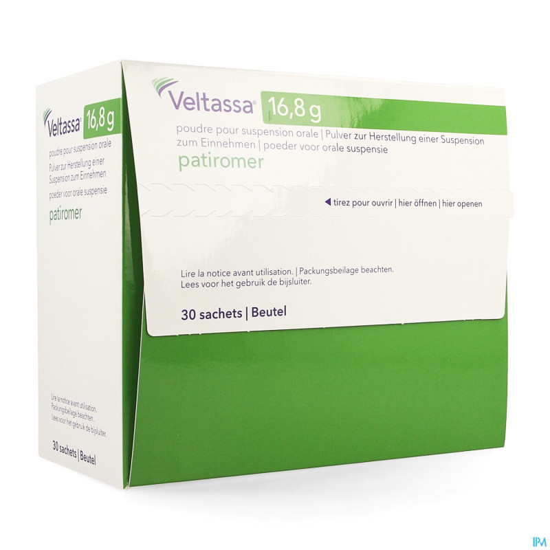 Veltassa 16,8g pdr pour susp buvable sach 30