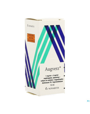Augverz 1mg/ml + 3mg/ml collyre sol 1 x 10ml