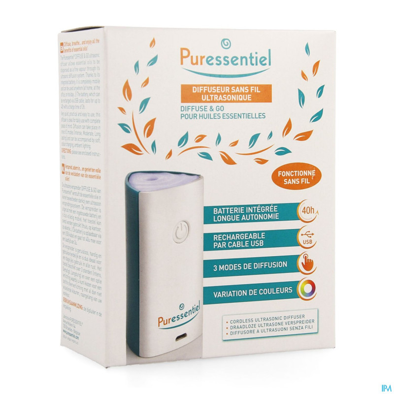 Puressentiel diffuseur ultrasonique diffuse&go
