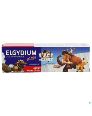 Elgydium kids dentifr. fraise ice age 2-6ans  50ml