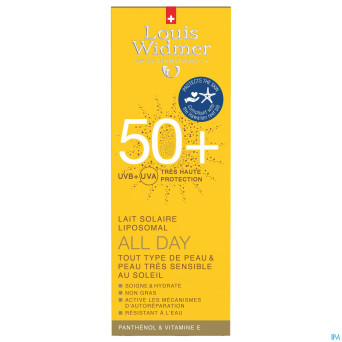 Widmer sun all day 50 parf    tube 100ml