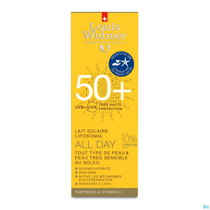 Widmer sun all day 50 n/parf    tube 100ml