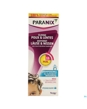 Paranix shampooing traitant 200ml + peigne