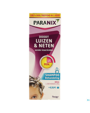 Paranix shampooing traitant 200ml + peigne