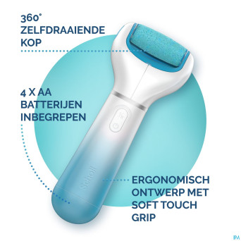 Scholl velvet smooth rape electr.+gommage ps bleu