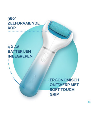Scholl velvet smooth rape electr.+gommage ps bleu