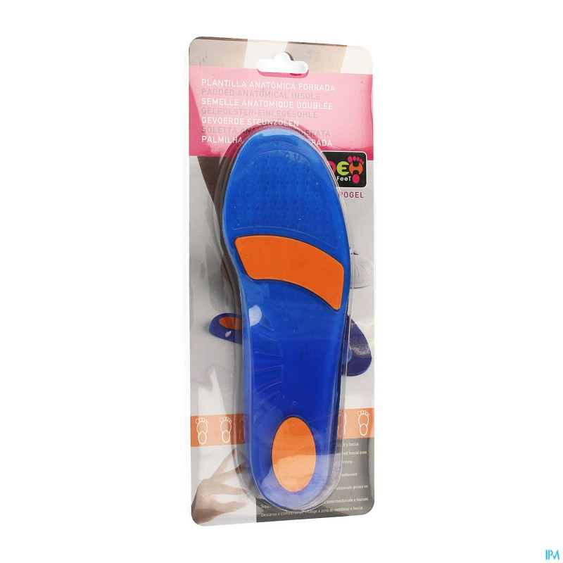 Neh semelle anatomique large silicone 41/42 1paire