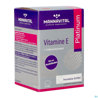 Mannavital vitamine e    caps 60