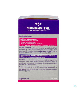 Mannavital vitamine e    caps 60
