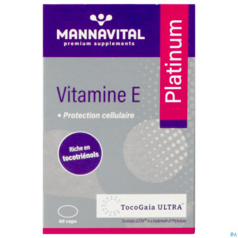 Mannavital vitamine e    caps 60