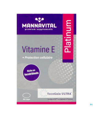 Mannavital vitamine e    caps 60