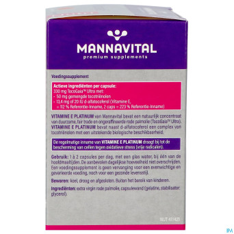 Mannavital vitamine e    caps 60