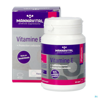 Mannavital vitamine e    caps 60