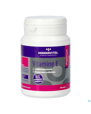 Mannavital vitamine e    caps 60