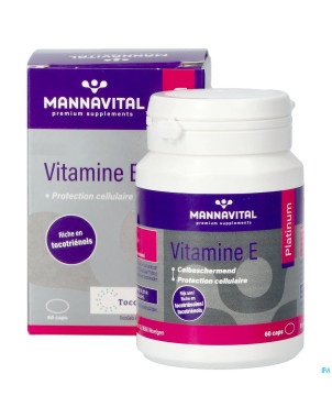 Mannavital vitamine e    caps 60