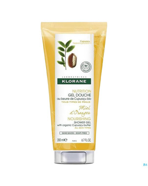 Klorane corps gel douche miel oranger    fl 200ml