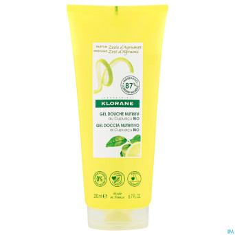 Klorane corps gel douche zeste agrumes    fl 200ml