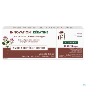 Klorane capil. keratin    caps 3x30
