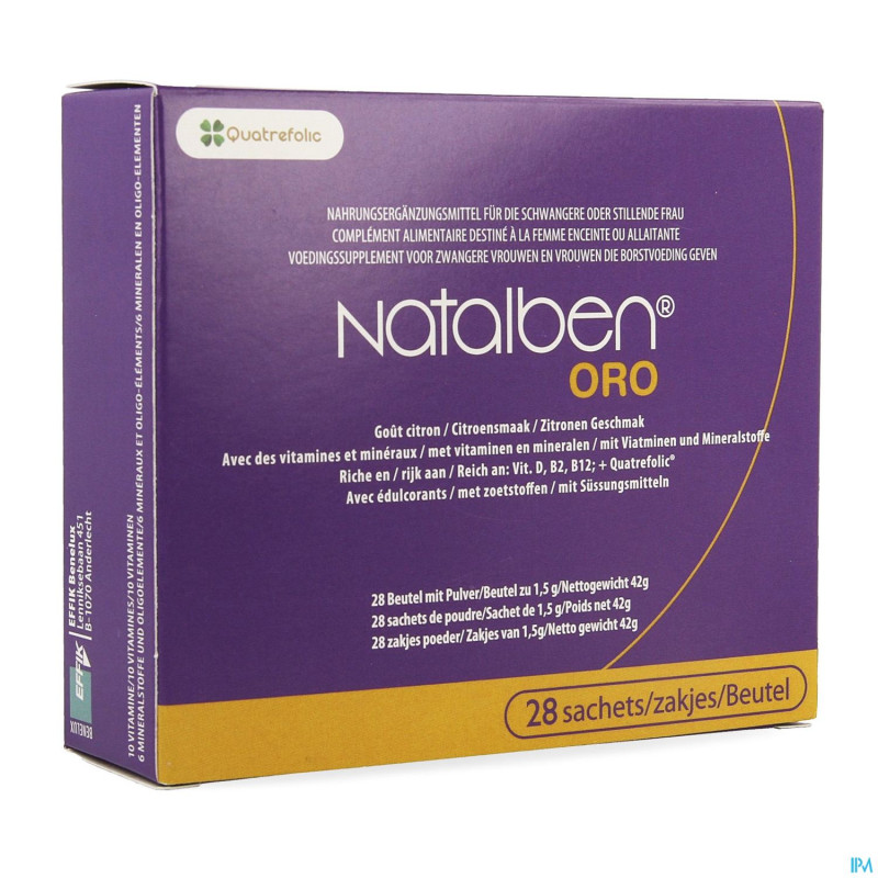 Natalben oro    sachet 28