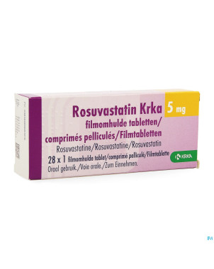 Rosuvastatin hcs  5mg    comp pell  28 x  5mg