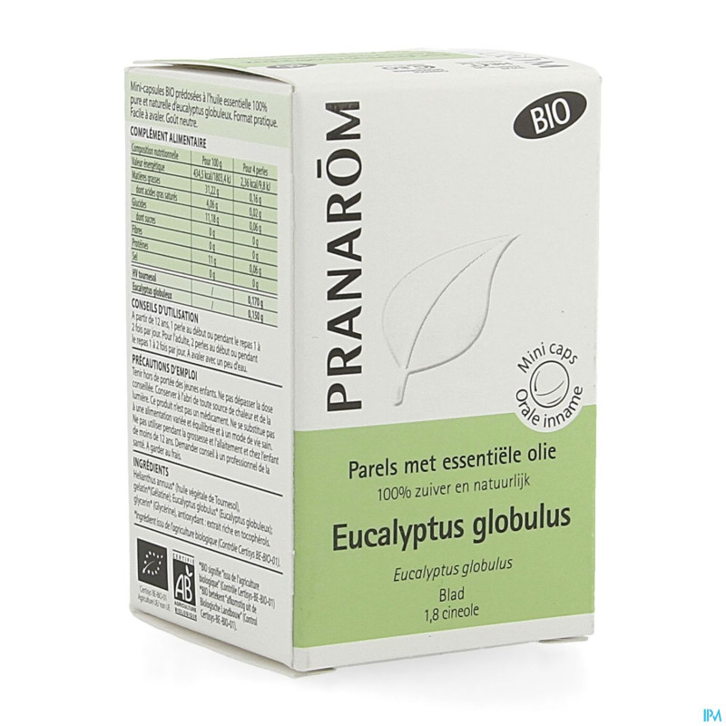 Perles eucalyptus globuleux hle ess fl 60 pranarom