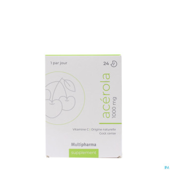 Mph acerola 1000mg comp a croquer 24