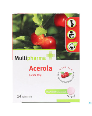 Mph acerola 1000mg comp a croquer 24