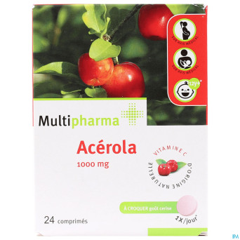 Mph acerola 1000mg comp a croquer 24