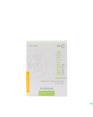 Mph acerola 1000mg comp a croquer 48