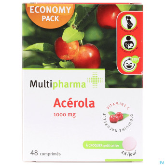 Mph acerola 1000mg comp a croquer 48