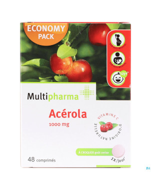 Mph acerola 1000mg comp a croquer 48