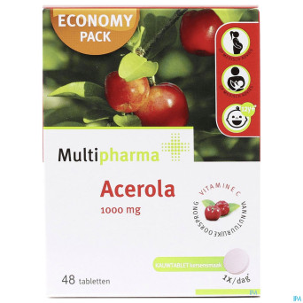 Mph acerola 1000mg comp a croquer 48