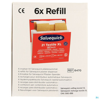 Salvequick recharge textile xl 6pc